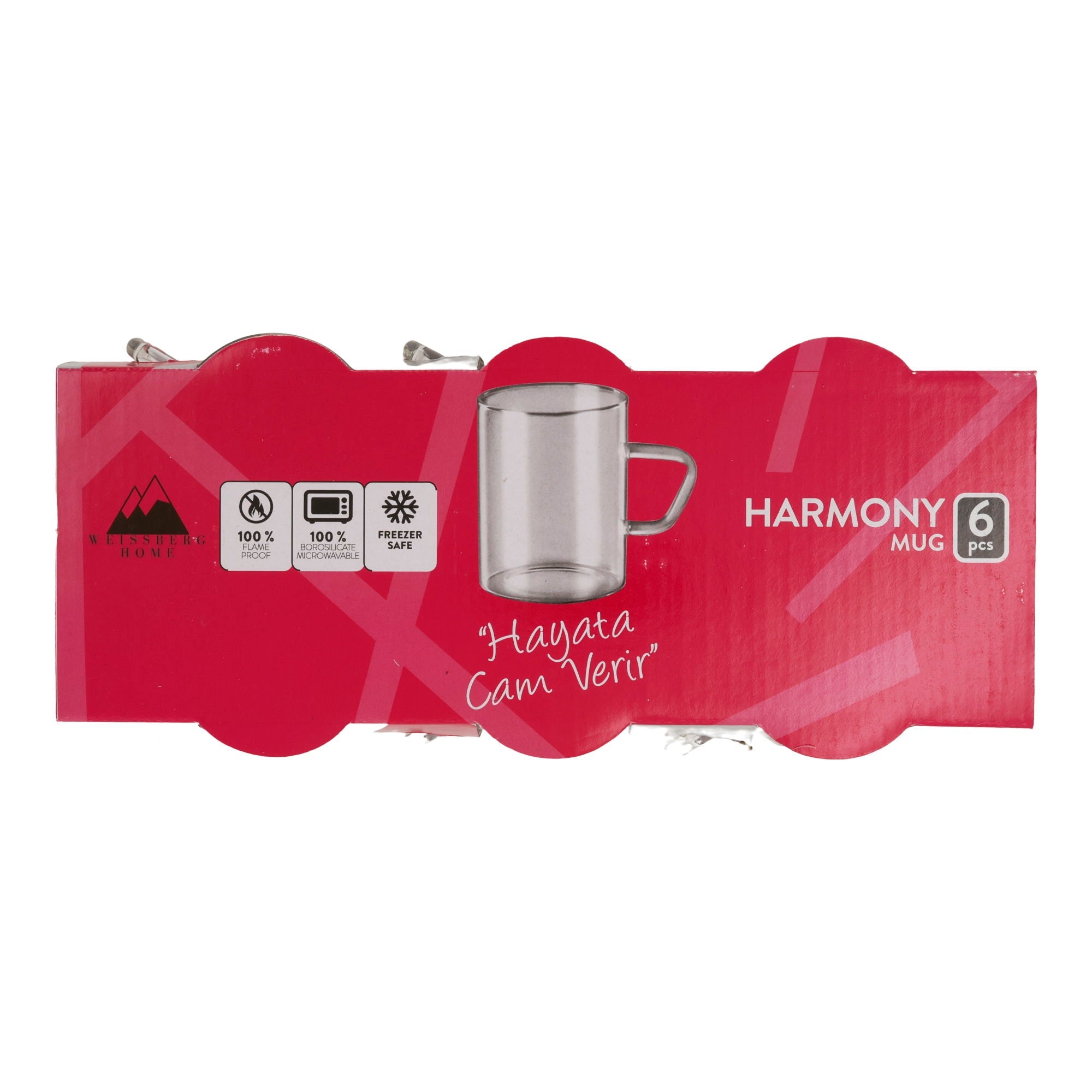 Weissberg Harmony Mug Glass mit Henkel K141 - Taste Your World